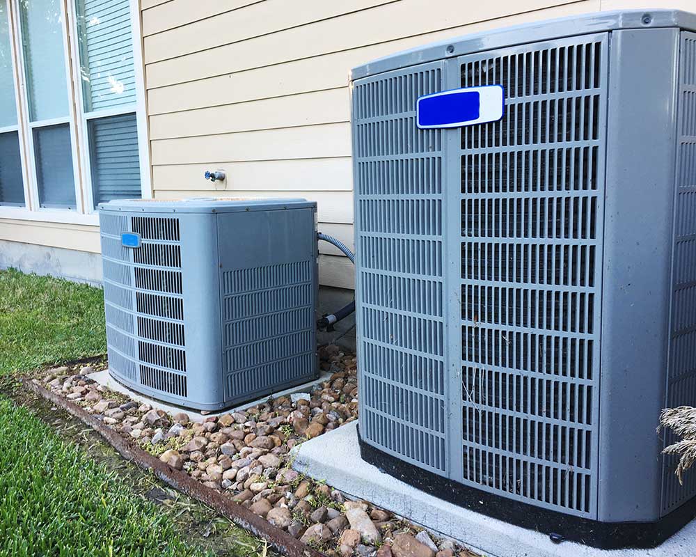 two hvac units outside of residence bethany or